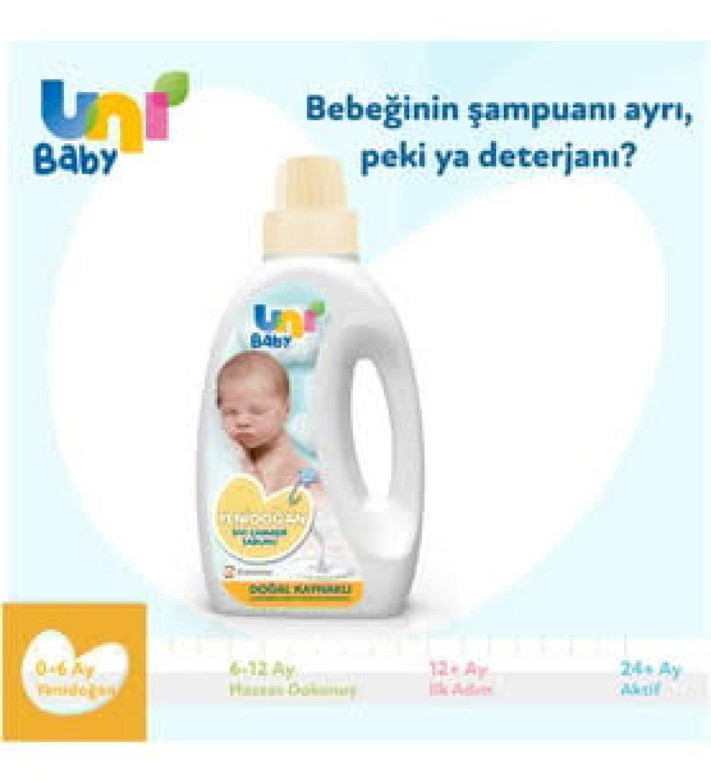 Uni Baby Yenidoğan Çamaşır Sabunu 1500 ml x 3 Adet
