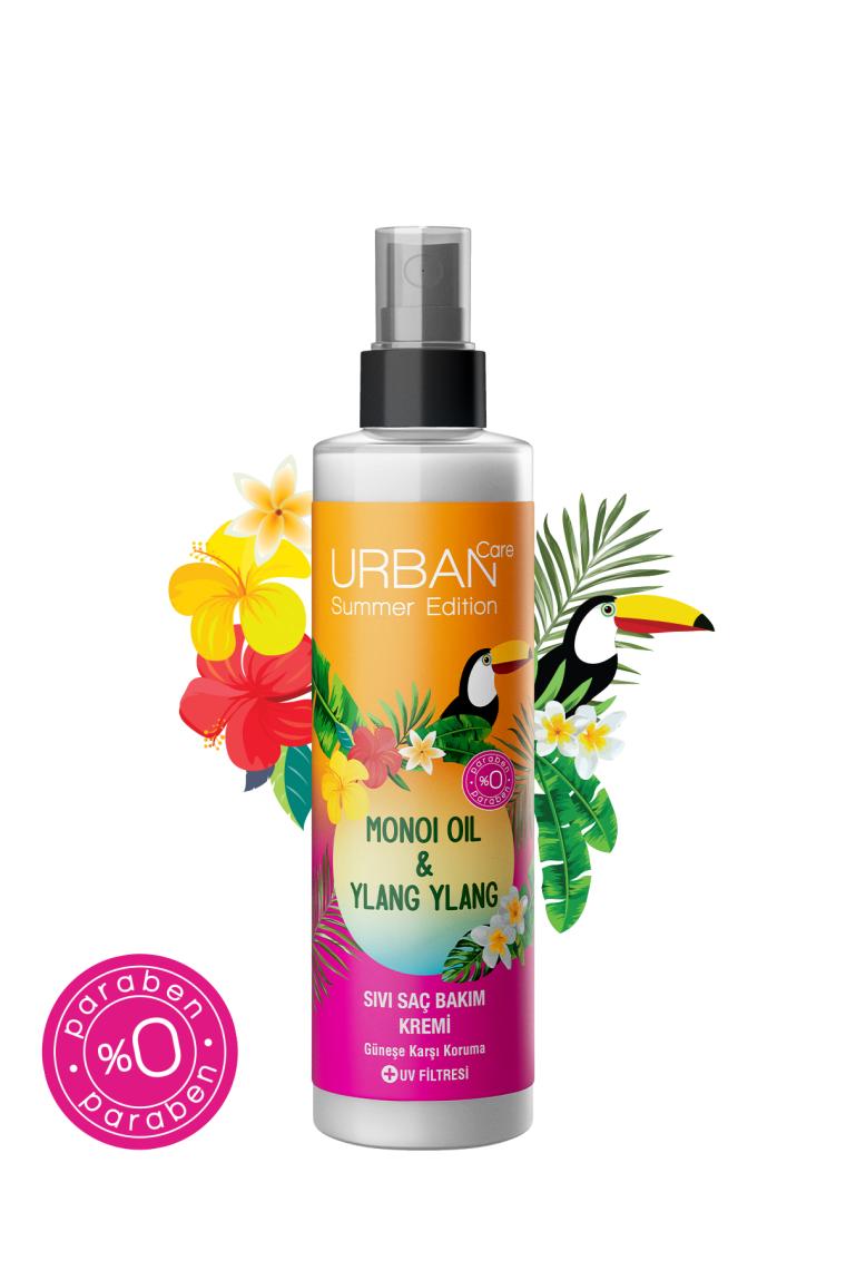 Urban Care Monoi Oil & Ylang Ylang Güneş Sonrası Koruyucu Sıvı Saç Bakım Kremi 200 ml