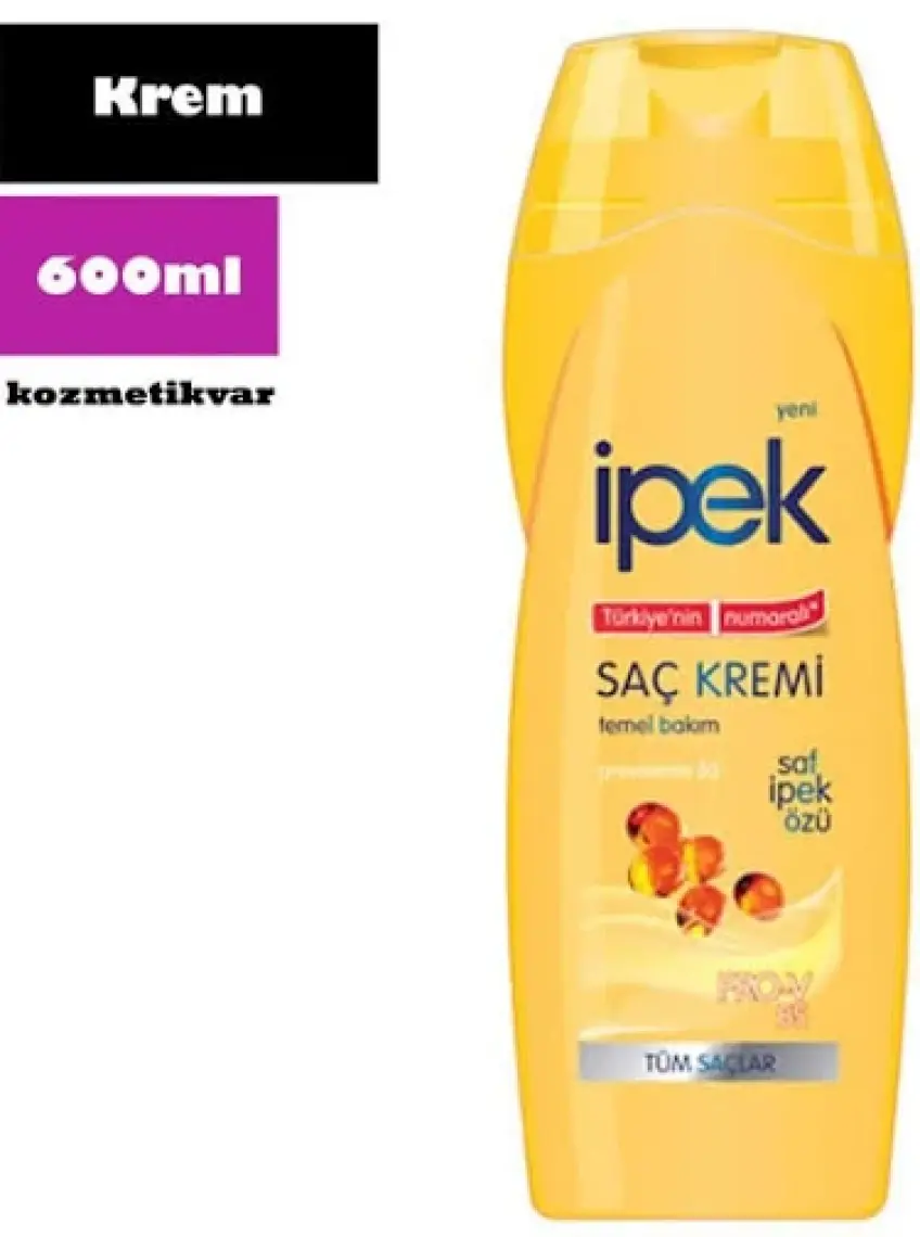 İpek Saf İpek Özlü Tüm Saçlar İçin Saç Kremi 600 Ml