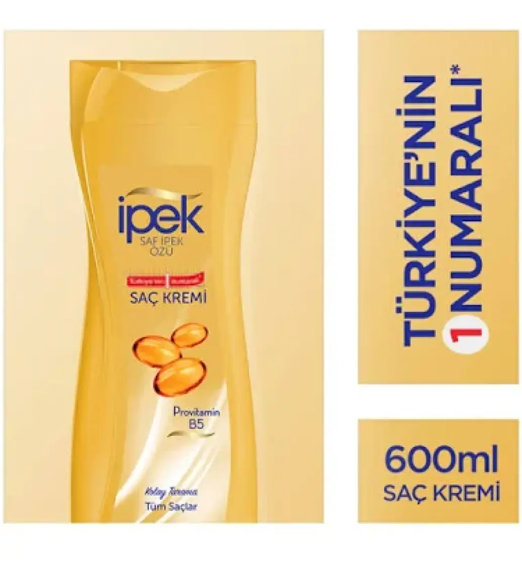 İpek Saf İpek Özlü Tüm Saçlar İçin Saç Kremi 600 Ml