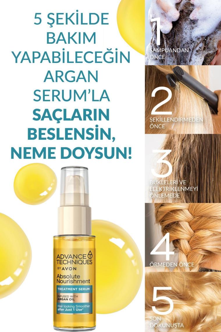 Advance Techniques Fas Argan Yağı İçeren Besleyici Saç Serumu 30ml