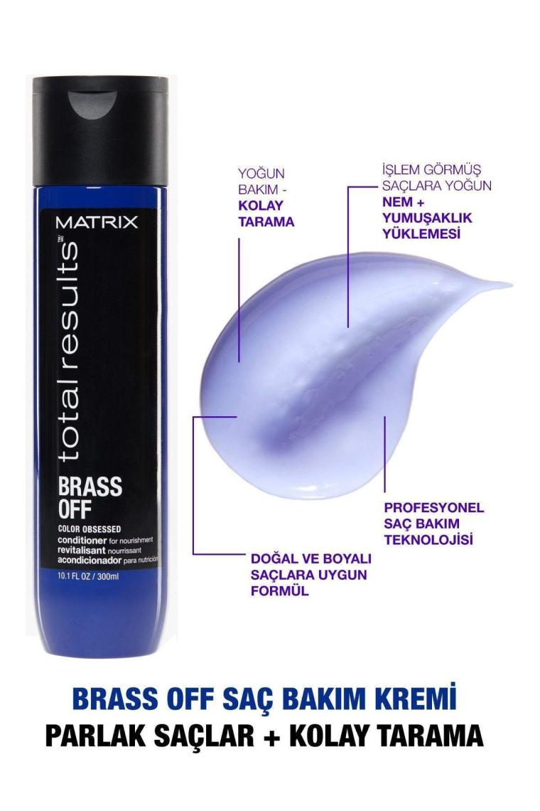 Matrix Total Results Brass Off Silver Mavi Saç Kremi 300 ml