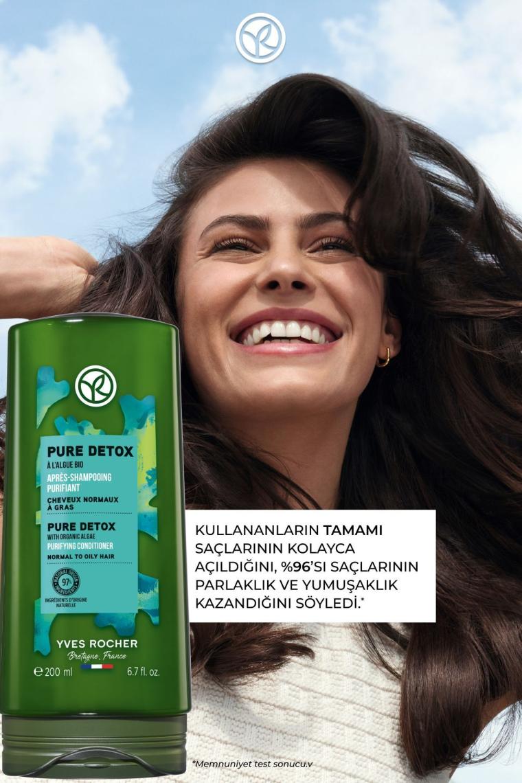 Yağlı Saçlar İçin (Pure Detox) Arındırıcı Saç Kremi - Vegan-200 ml