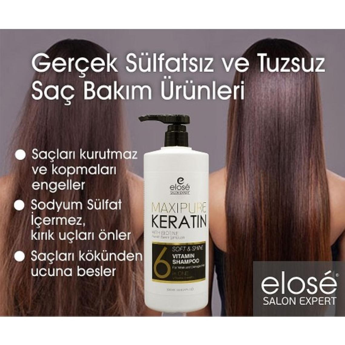 Elose Keratin Şampuan 1000 ml+SAÇ Kremi 1000 ml