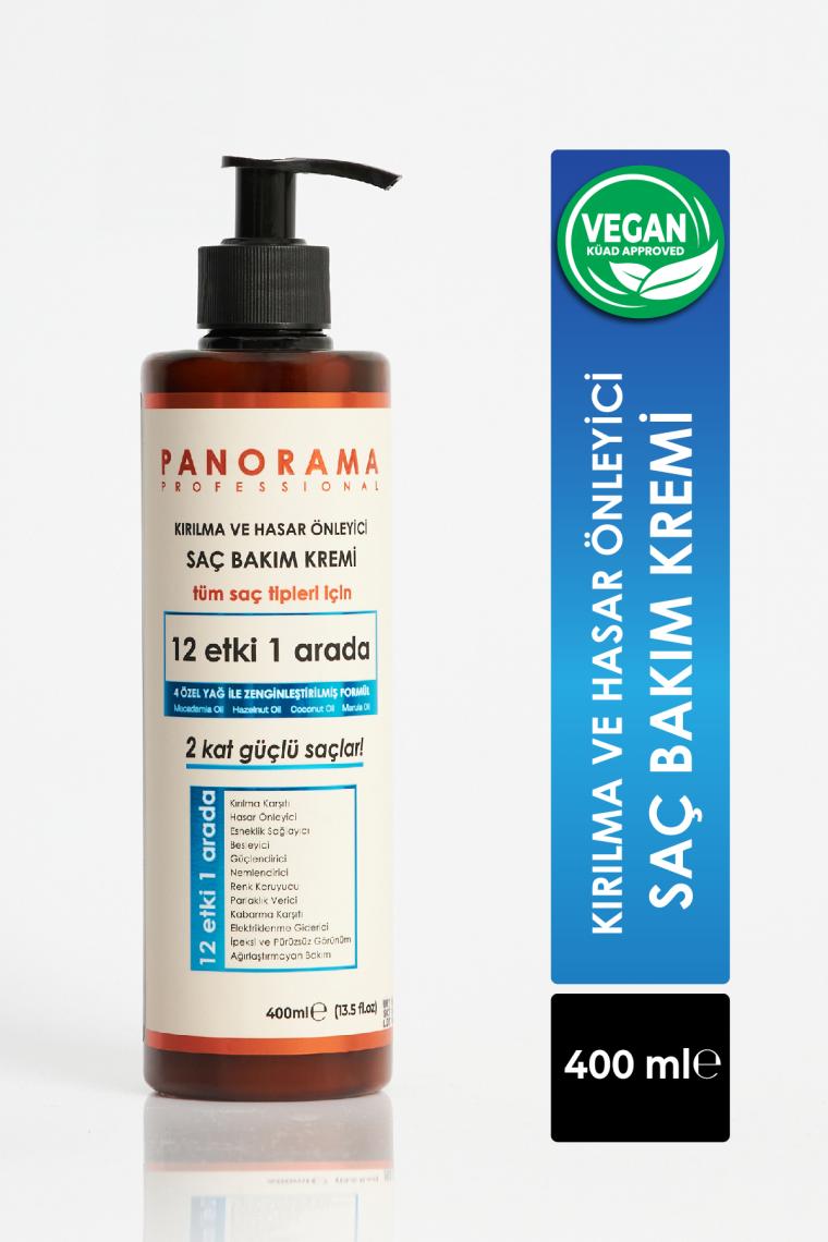 Panorama Professional Kırılma ve Hasar Önleyici Bakım Seti 2 Kat Güçlü Saçlar 12 Etki 1 Arada 400 ml Şampuan + 400 ml Saç Bakım Kremi + 400 ml Sıvı Saç Kremi (Fön Suyu)