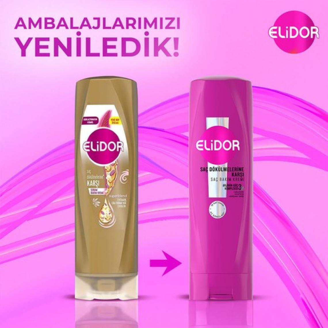Elidor Superblend Serum Saç Bakım Kremi Saç Dökülmelerine Karşı E Vitamini Chia Tohumu Yağı Keratin 350 ml