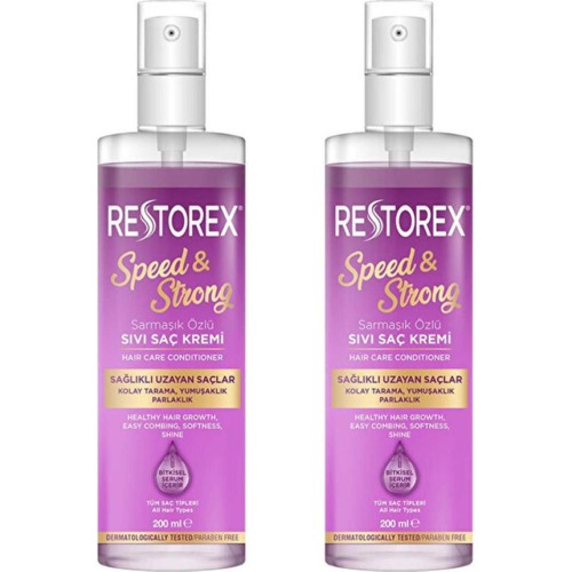 Restorex Sağlıklı Uzama Etkili Işıltılı Bakım Sıvı Saç Kremi 200 ml 2 Adet