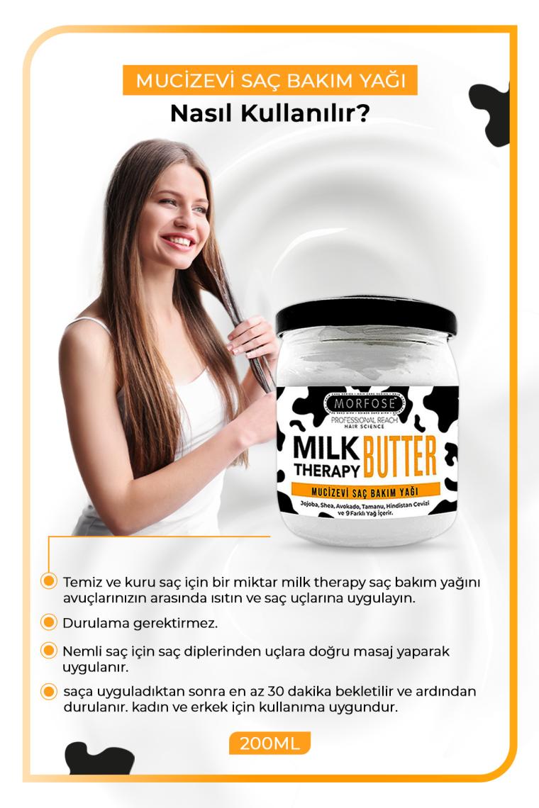 Milk Therapy Butter Oil Mucizevi Saç Bakım Kremi 200 ml -saç Dökülmesi Önleyici, Besleyici, Onarıcı
