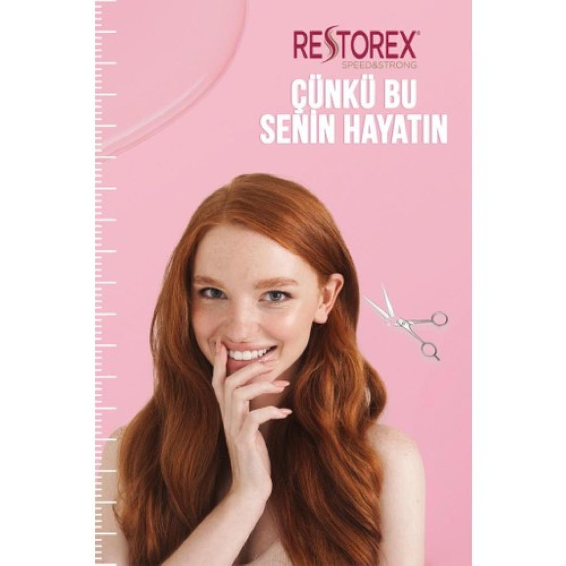 Restorex 250 ml Saç Bakım Kremi Sağlıklı Uzama ve Onarıcı Bitkisel Formül, Sarmaşık ve Keratin İçerir