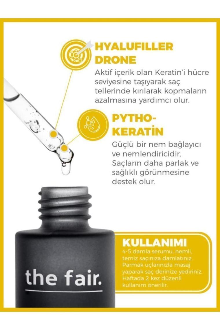 the fair. Drone-targeted Keratin Kırılma Karşıtı Vegan Saç Serum %1 Hyalufiller Drone Keratin 50 ml
