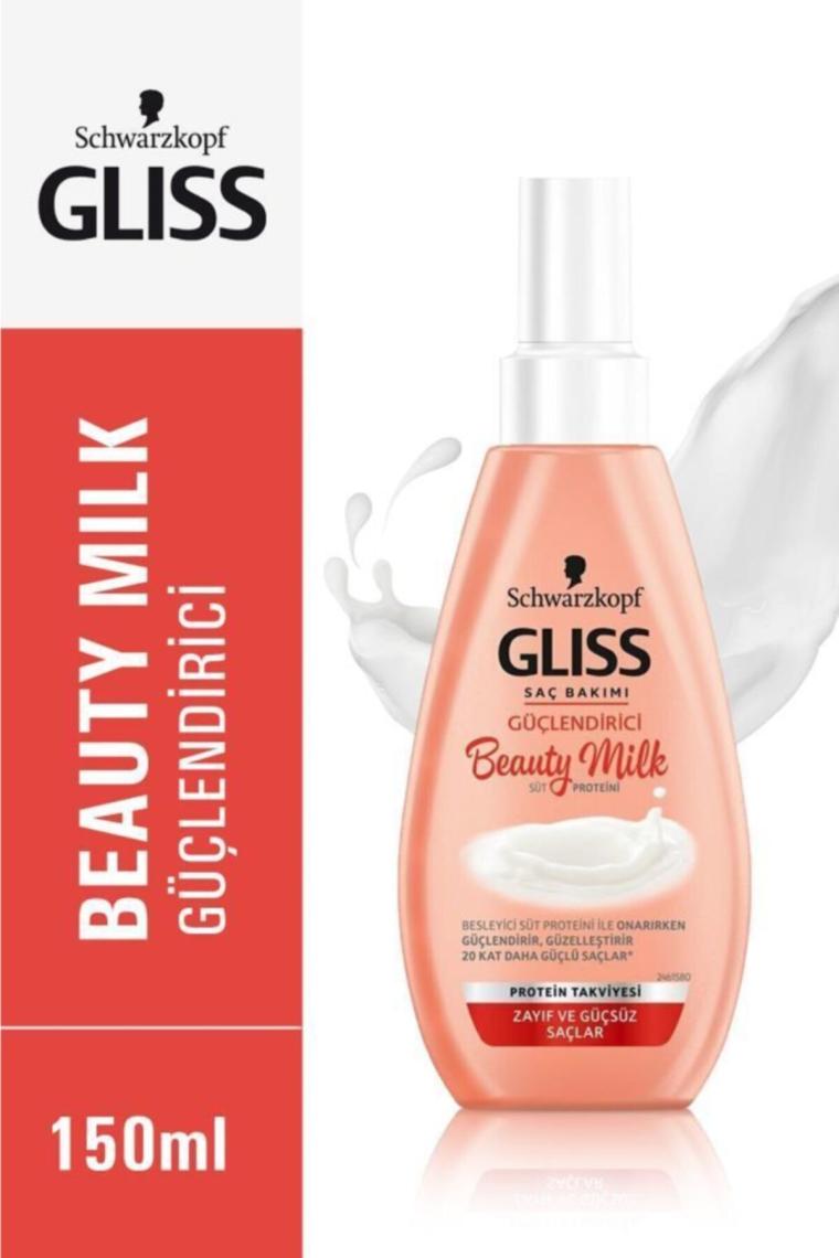 Gliss Beauty Milk Zayıf ve Güçsüz Saçlar Güçlendirici Saç Bakım Sütü 150 ml