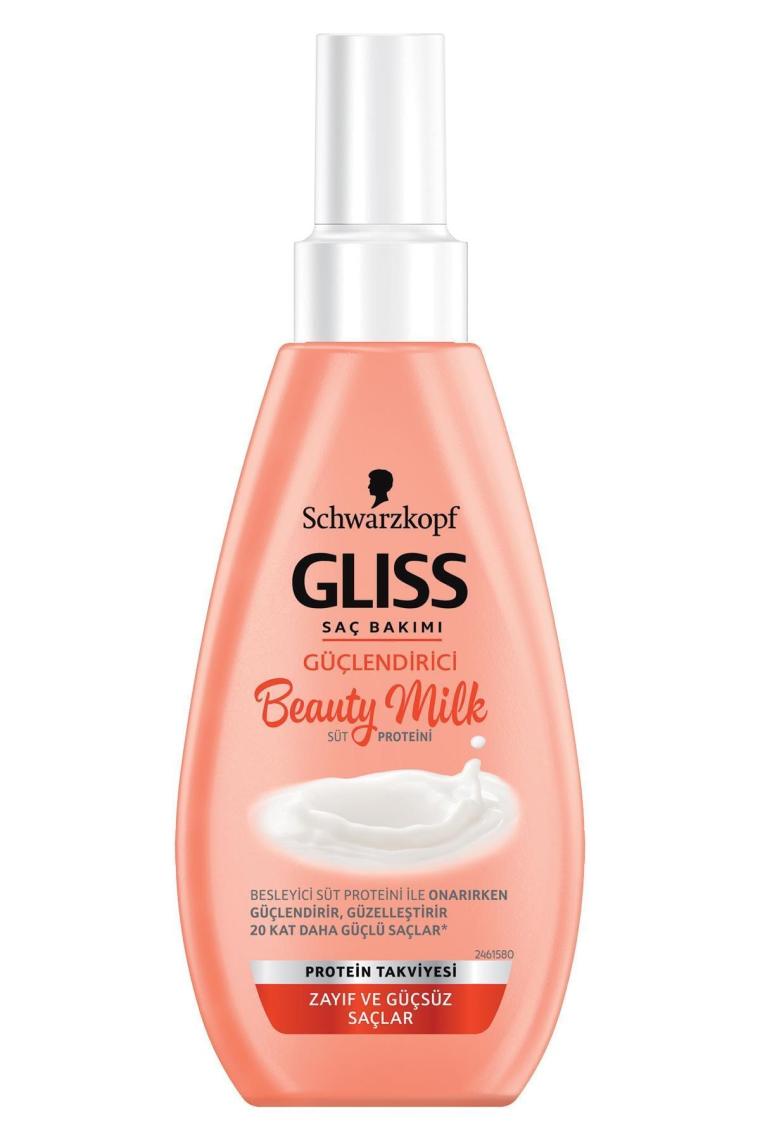 Gliss Beauty Milk Zayıf ve Güçsüz Saçlar Güçlendirici Saç Bakım Sütü 150 ml