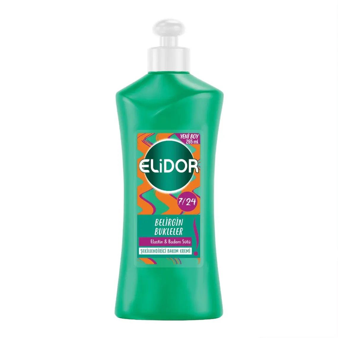 Elidor 7/24 Şekillendirici Saç Bakım Kremi Belirgin Bukleler  & Badem Sütü 265 ml