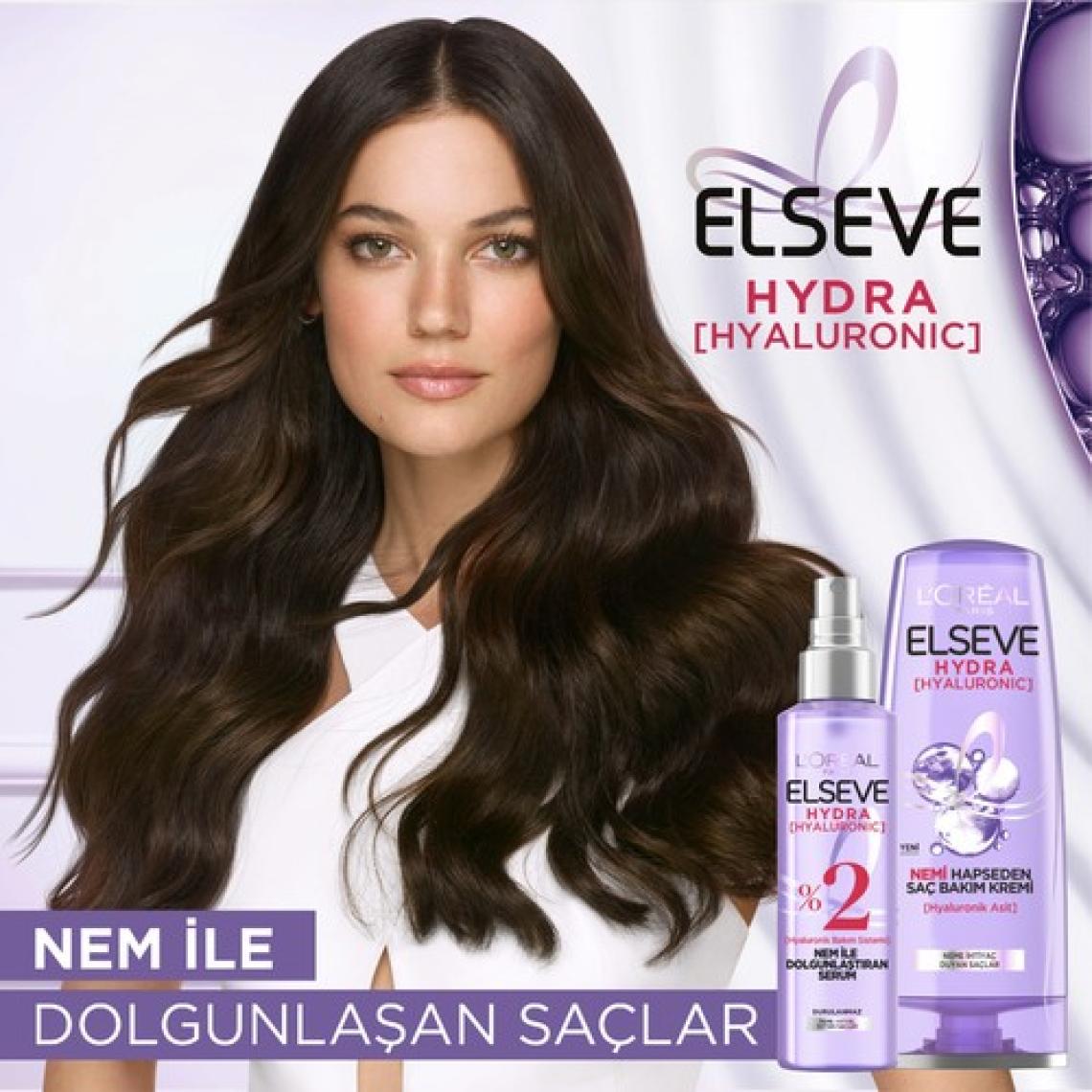 Loreal Elseve Hydra Hyaluronic Nemi Hapseden Saç Bakım Kremi 390 ml