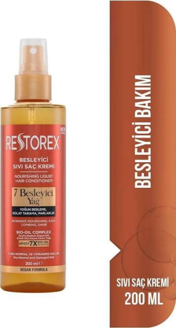Restorex 7 Besleyici Yağ Içerikli Sıvı Saç Bakım Kremi 200 ml