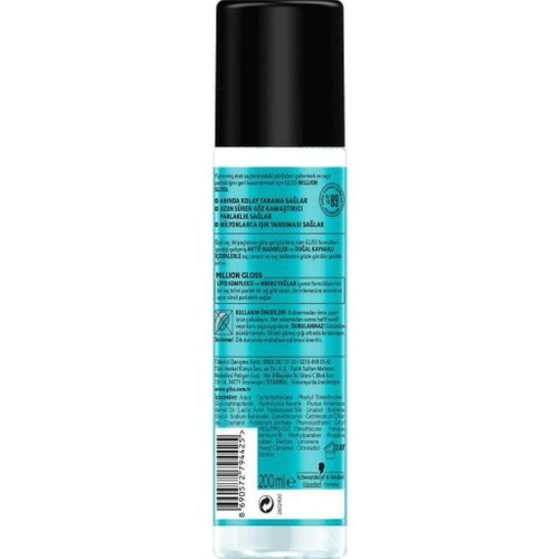 Schwarzkopf Gliss Million Gloss Sıvı Saç Bakım Kremi 200 ML