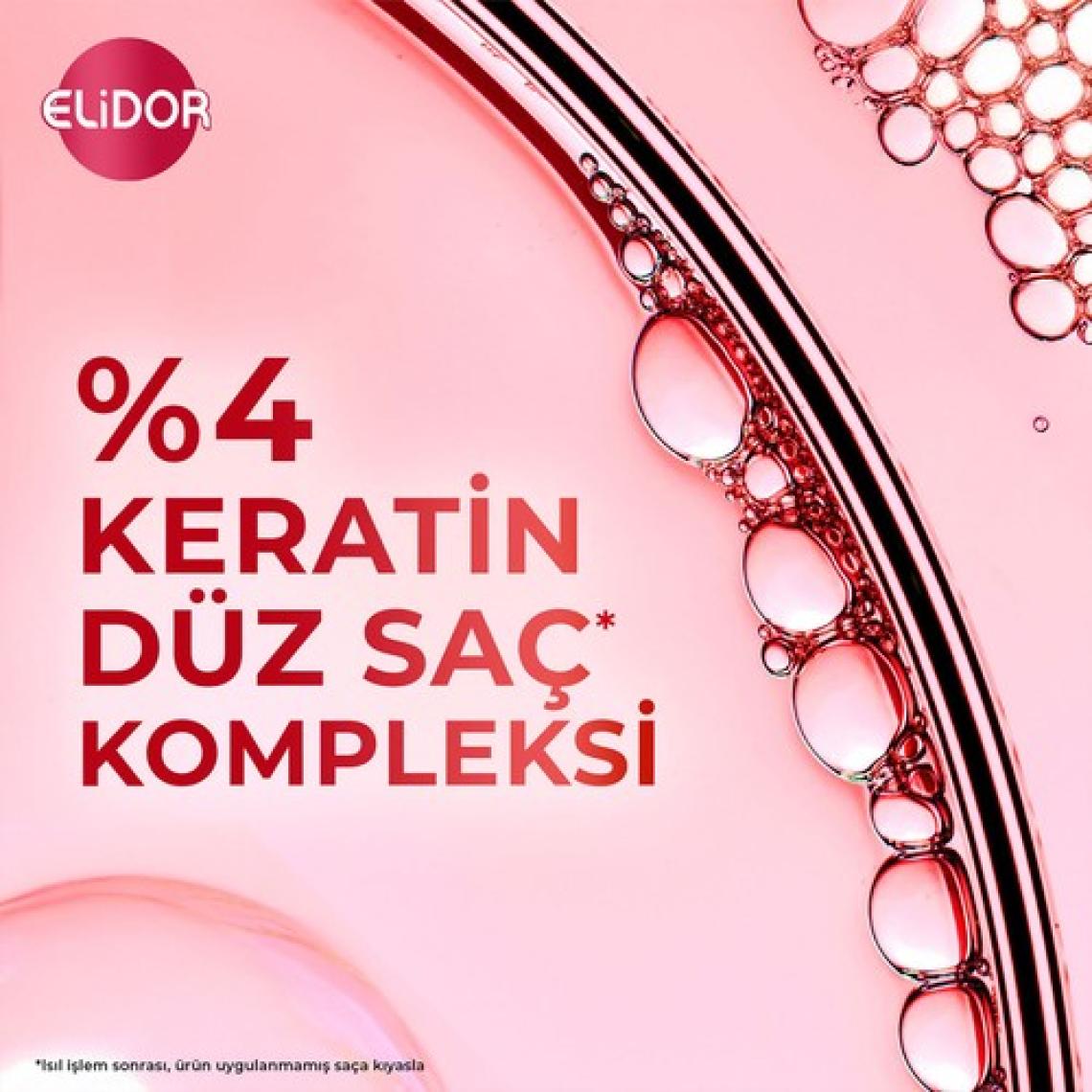 Elidor Serum Bakım Kremi Brezilya Keratin Terapisi Hidrolize Keratin Marula Yağı E Vitamini 350 ml