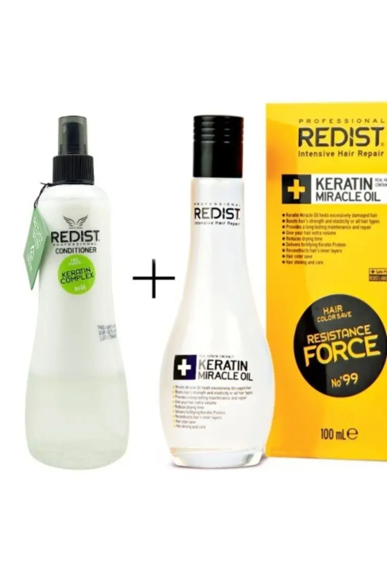 Redist Keratinli Saç Bakım Yağı 100 ml + Keratin Fön Suyu 400ML.