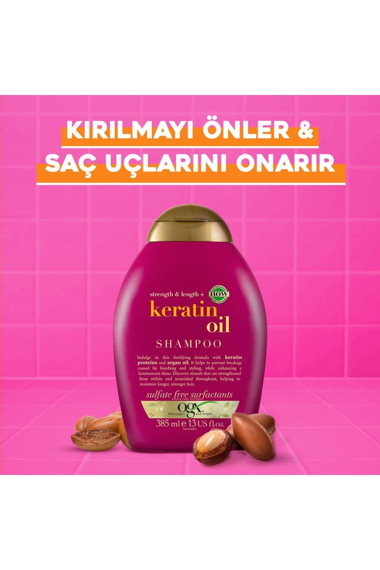 Kırılma Karşıtı Keratin Oil Sülfatsız Şampuan 385 ml