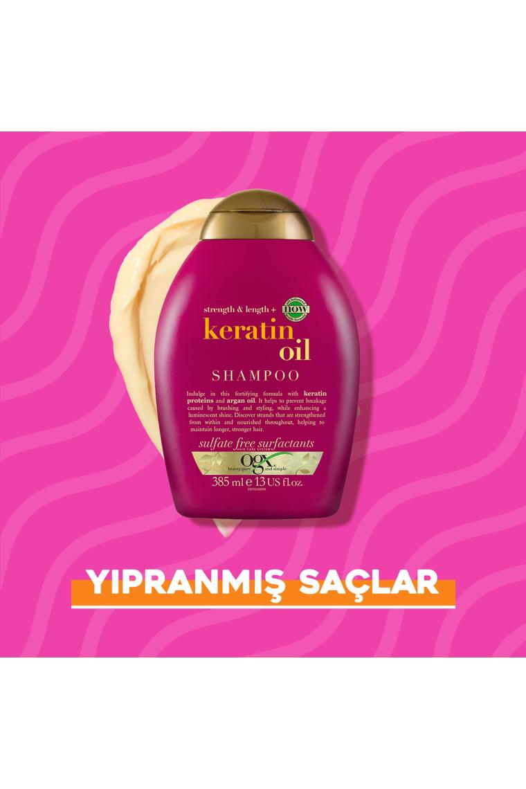 Kırılma Karşıtı Keratin Oil Sülfatsız Şampuan 385 ml