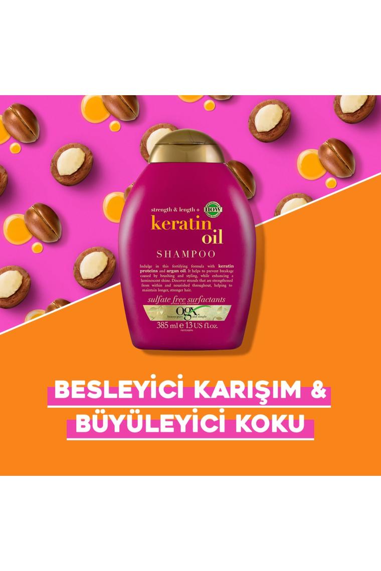 Kırılma Karşıtı Keratin Oil Sülfatsız Şampuan 385 ml