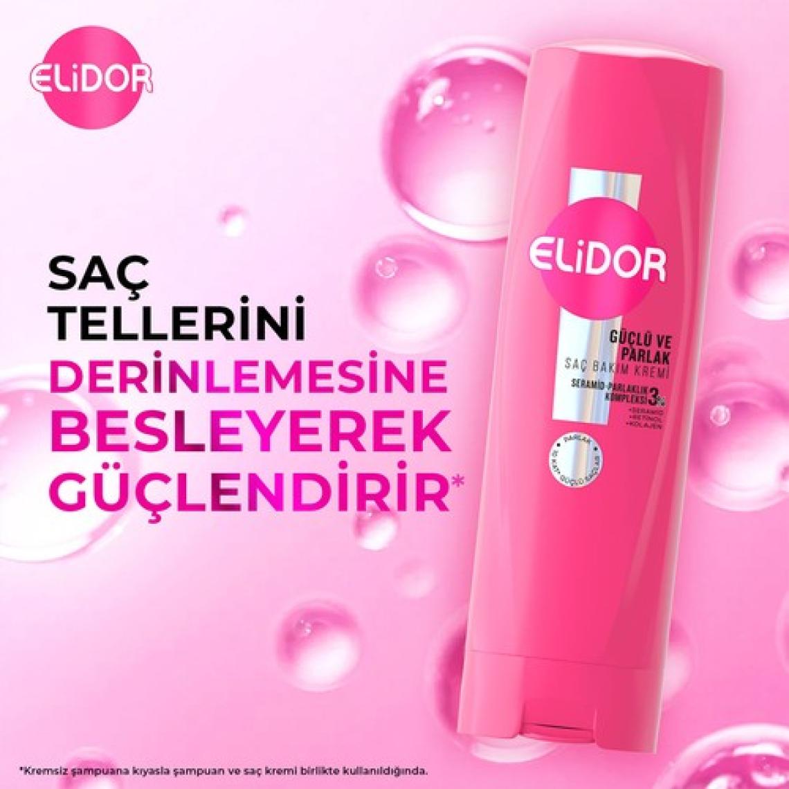 Elidor Superblend Serum Saç Bakım Kremi Güçlü ve Parlak E Vitamini Makademya Yağı & Keratin 350 ml