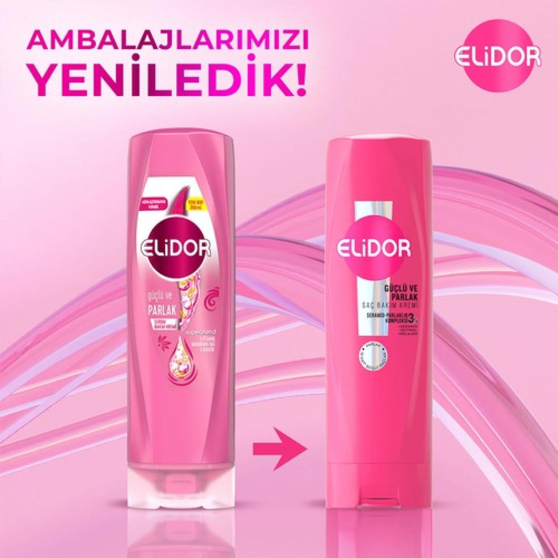 Elidor Superblend Serum Saç Bakım Kremi Güçlü ve Parlak E Vitamini Makademya Yağı & Keratin 350 ml
