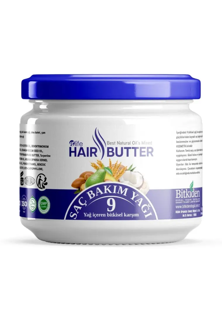 Nlife Hair Butter Saç Bakım Kremi 9 Bitkisel Yağ Karışımı 190 Ml