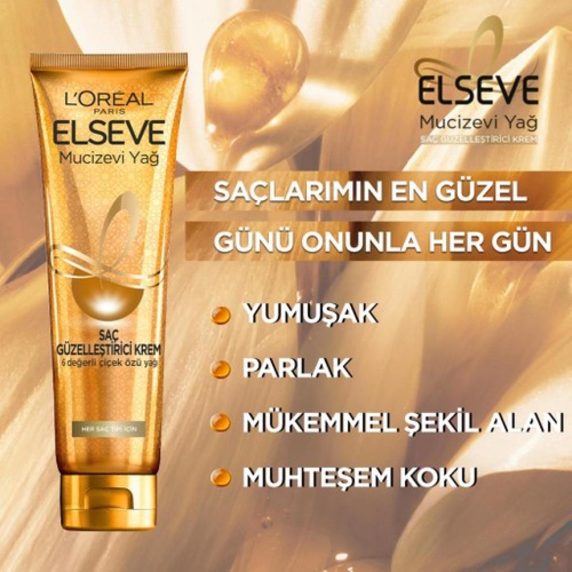 Elseve Mucizevi Yağ Saç Güzelleştirici Krem 150 ml