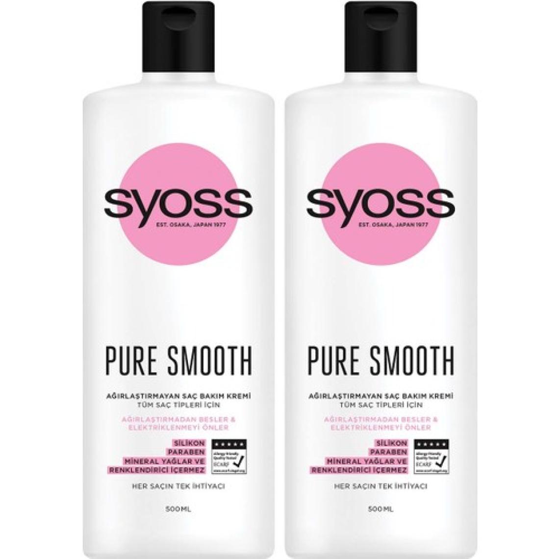 Syoss Syoss Pure Smooth Mıcellar Saç Kremi 500 Ml X 2 Adet
