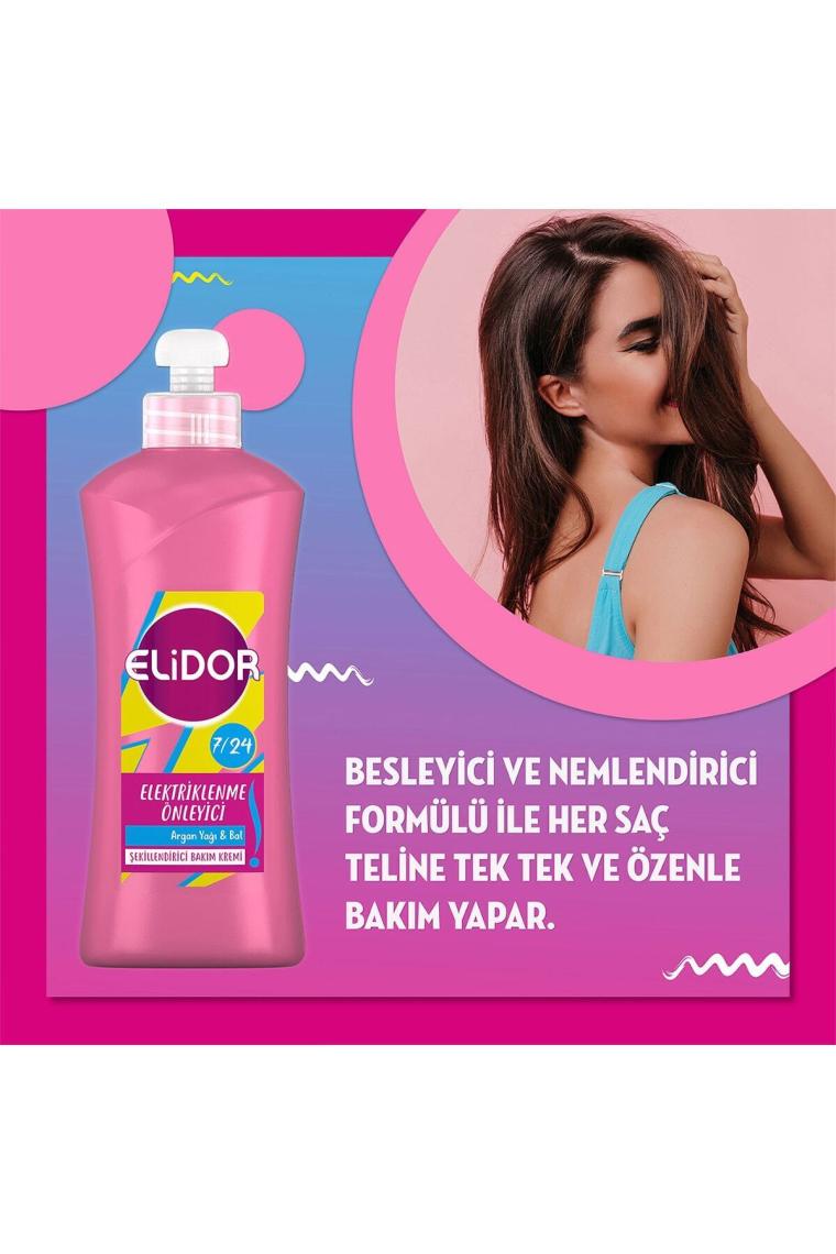 Elidor Elektriklenme Önleyici 7/24 Şekillendirici Bakım Kremi 300 ml