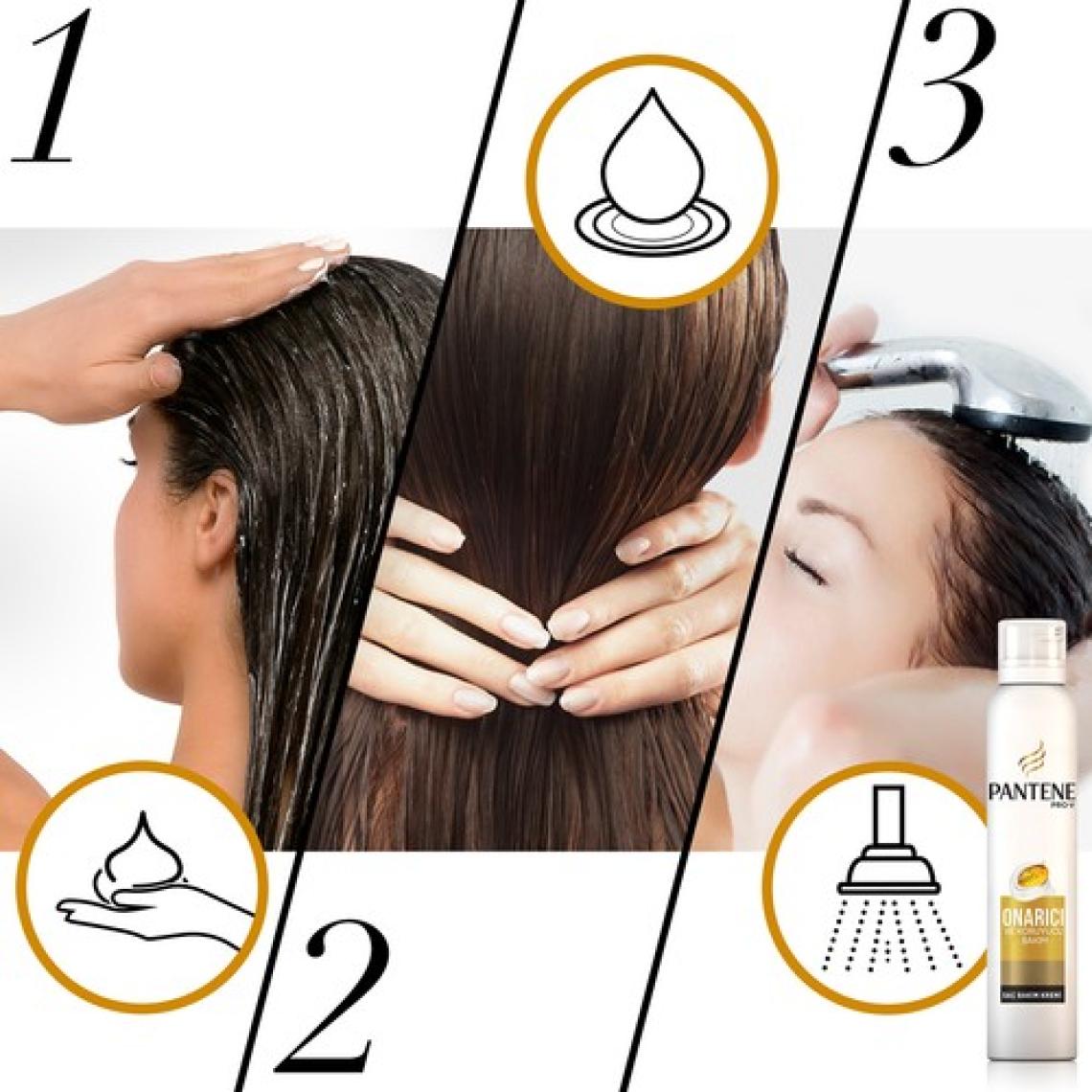 Pantene Onarıcı ve Koruyucu Bakım 180 ml Köpük Saç Bakım Kremi