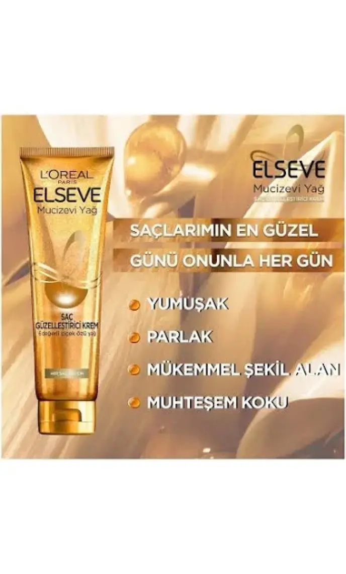 L'oréal Paris Mucizevi Yağ Saç Güzelleştirici Krem 150 ml - Kuru Ve Sert Saçlar