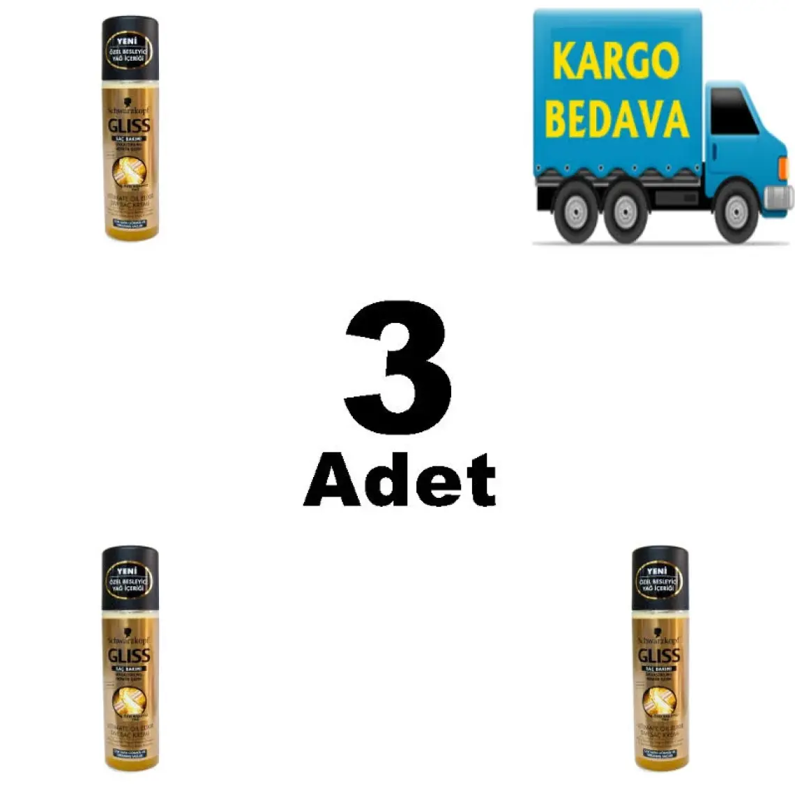 Gliss Ultimate Oil Elixir Besleyici Sıvı Saç Bakım Kremi - Aminoasit ve Argan Yağı ile 200 ml