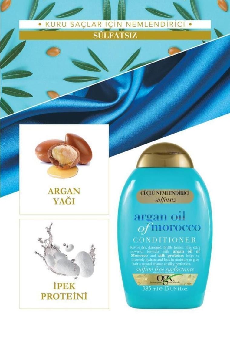 Nemlendirici Ve Canlandırıcı Argan Oil Sülfatsız Saç Kremi 385 ml X 2 Adet