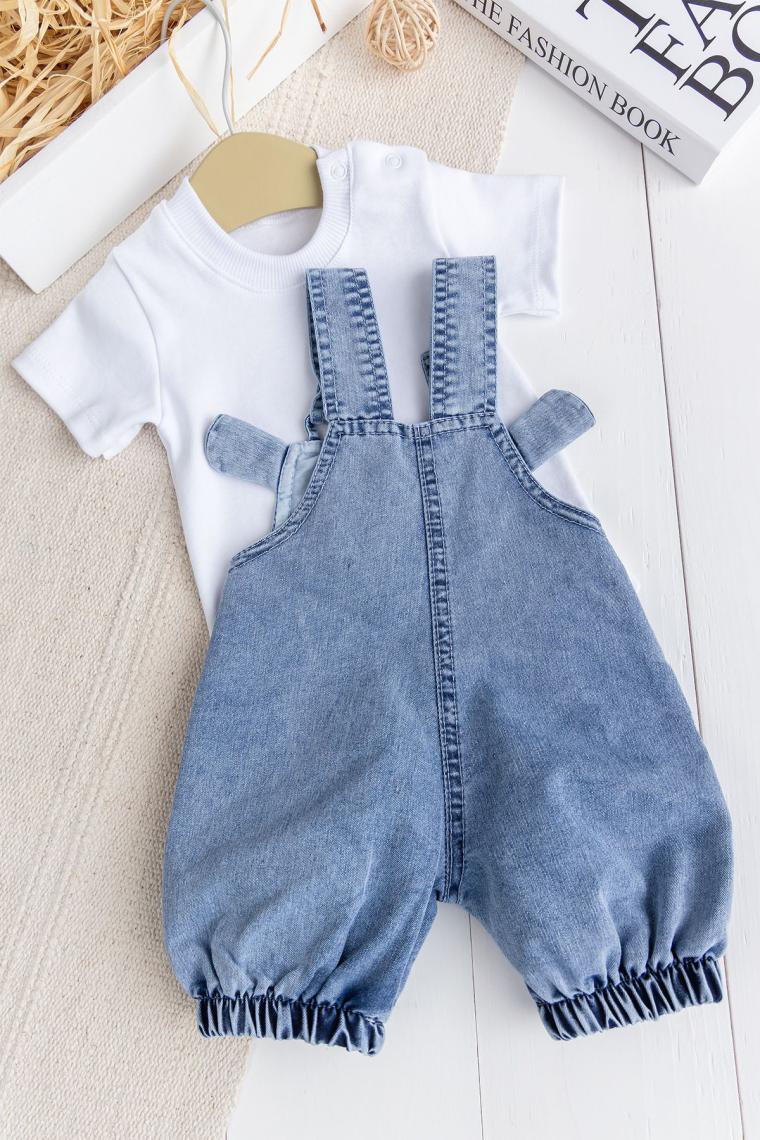 Babymod Fiğürlü Yazlık 2'li Erkek Bebek Salopet Tulum