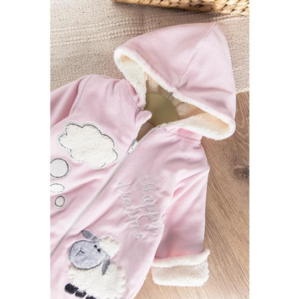 Babymod Kuzu Figürlü Welsoft Peluş Astarlı Kadife Kız/erkek Bebek Tulum