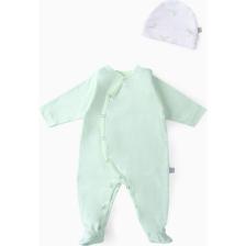 Boumini Bebek Patikli Tulum Şapka Set Mint