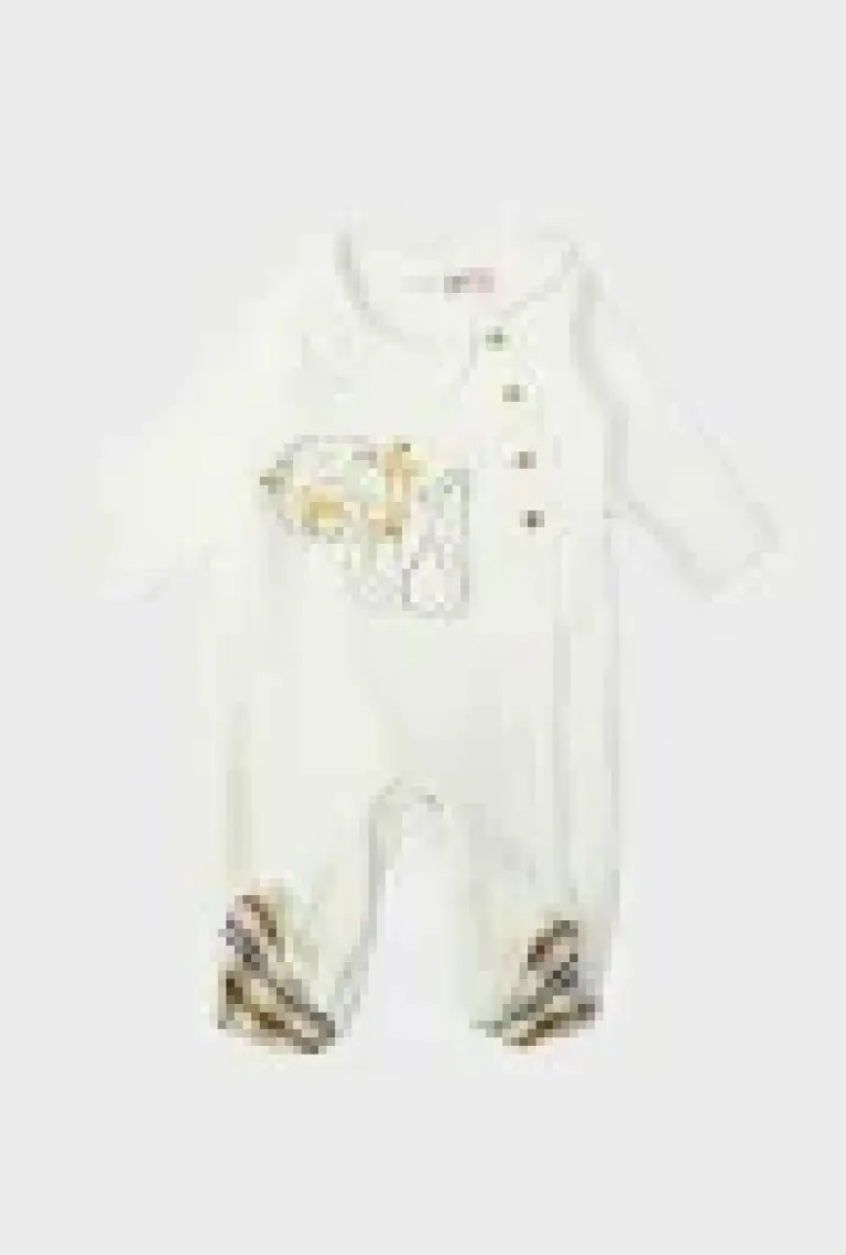 Layette Bg Store Kız Bebek Beyaz Tulum 23FW0LT7813