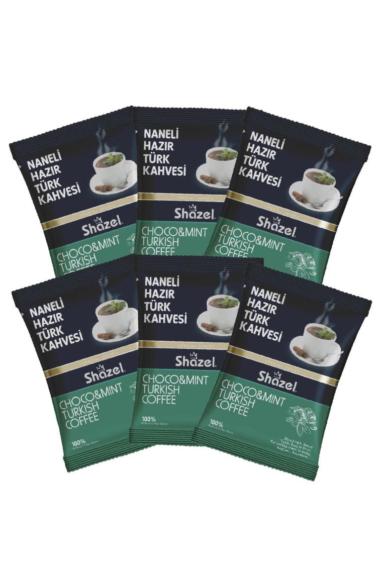 Naneli Hazır Türk Kahvesi 100g X 6 Adet (AROMALI)
