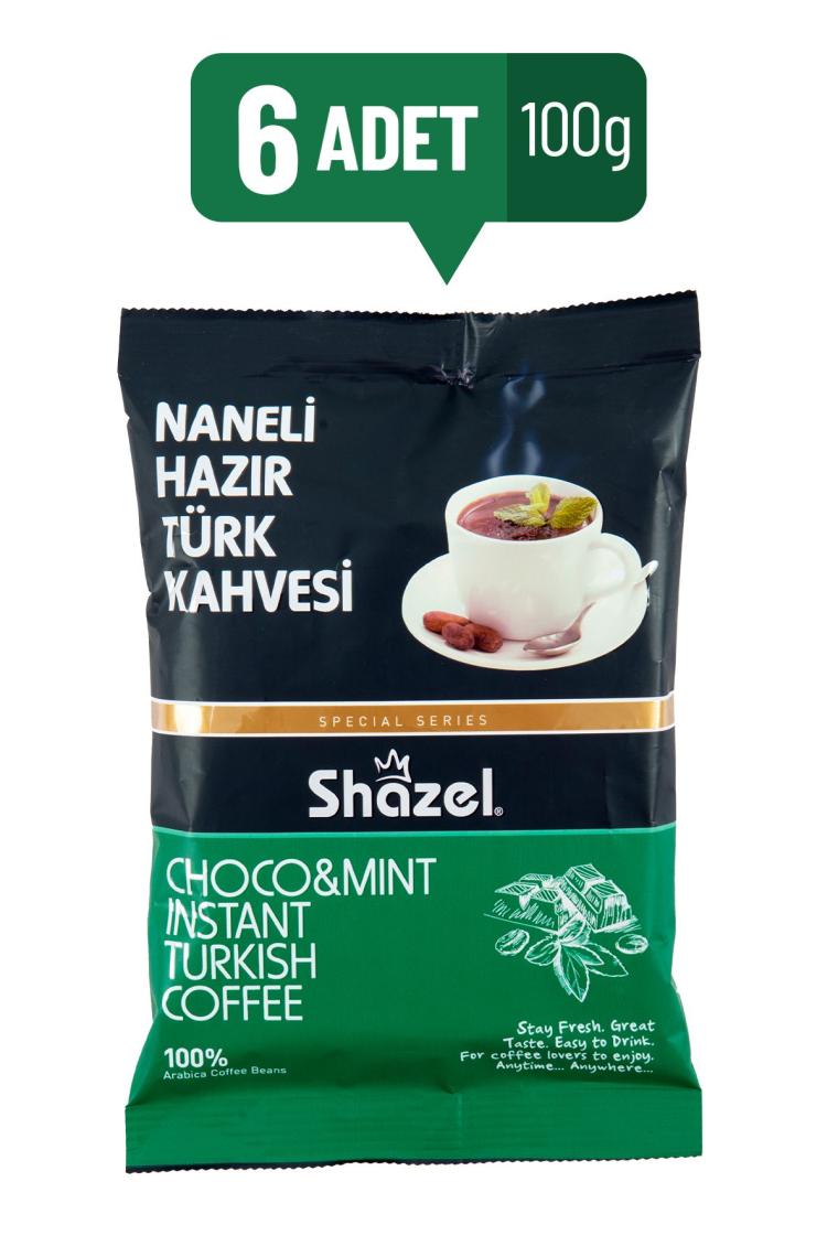 Naneli Hazır Türk Kahvesi 100g X 6 Adet (AROMALI)
