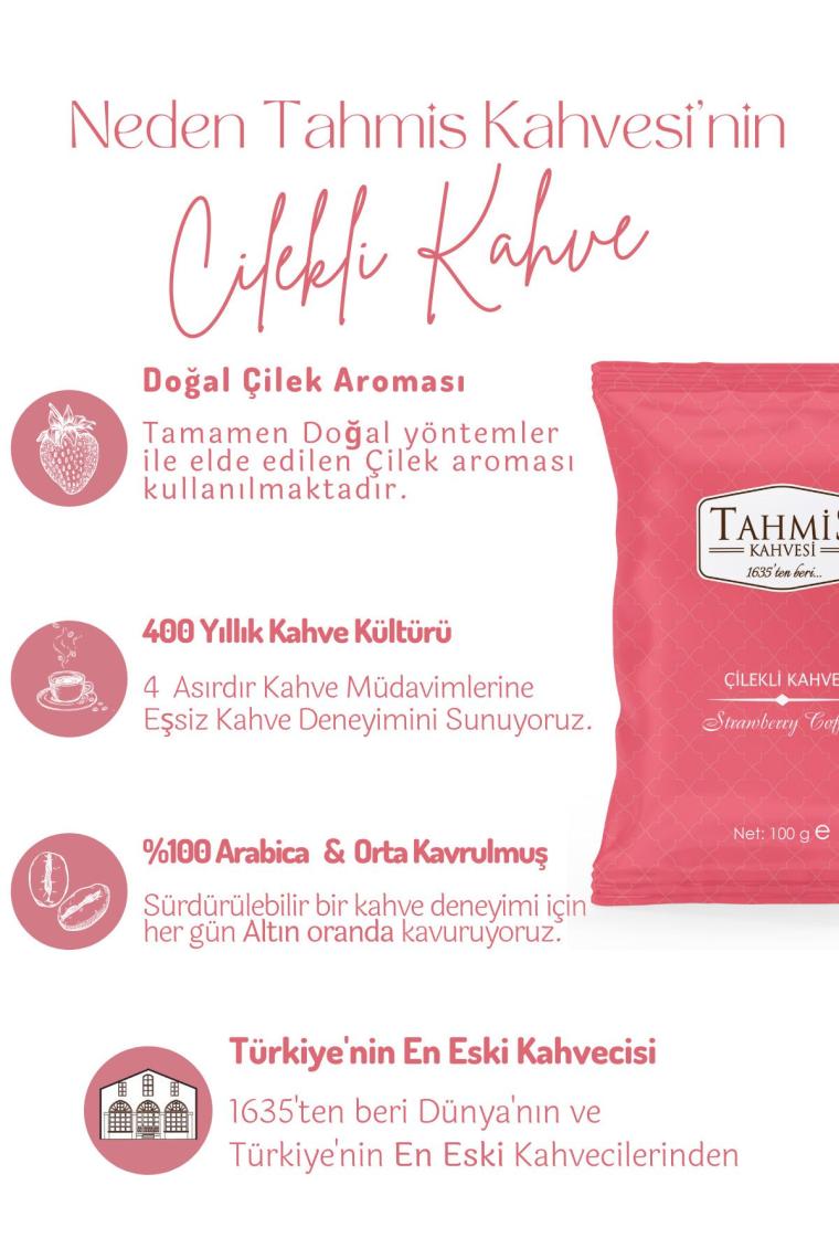 Tahmis Dağ Çilekli Türk Kahvesi 100 gr