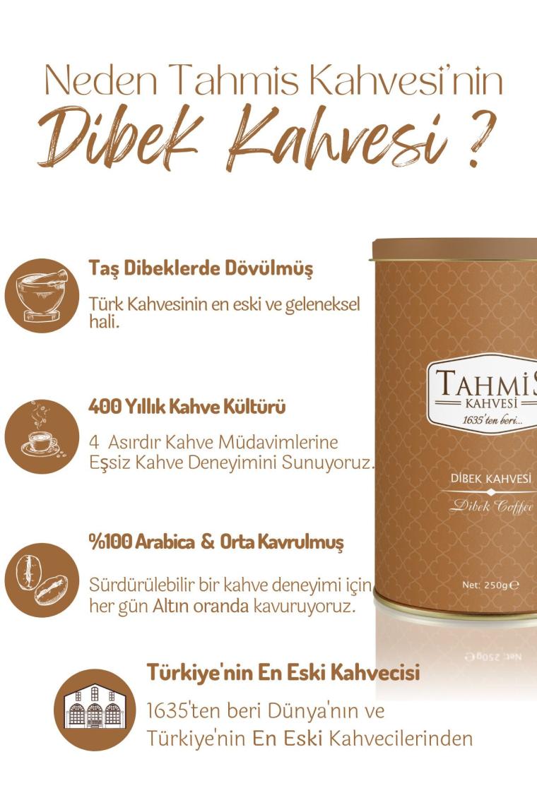 Sade Dibek Kahvesi 250 Gr Teneke