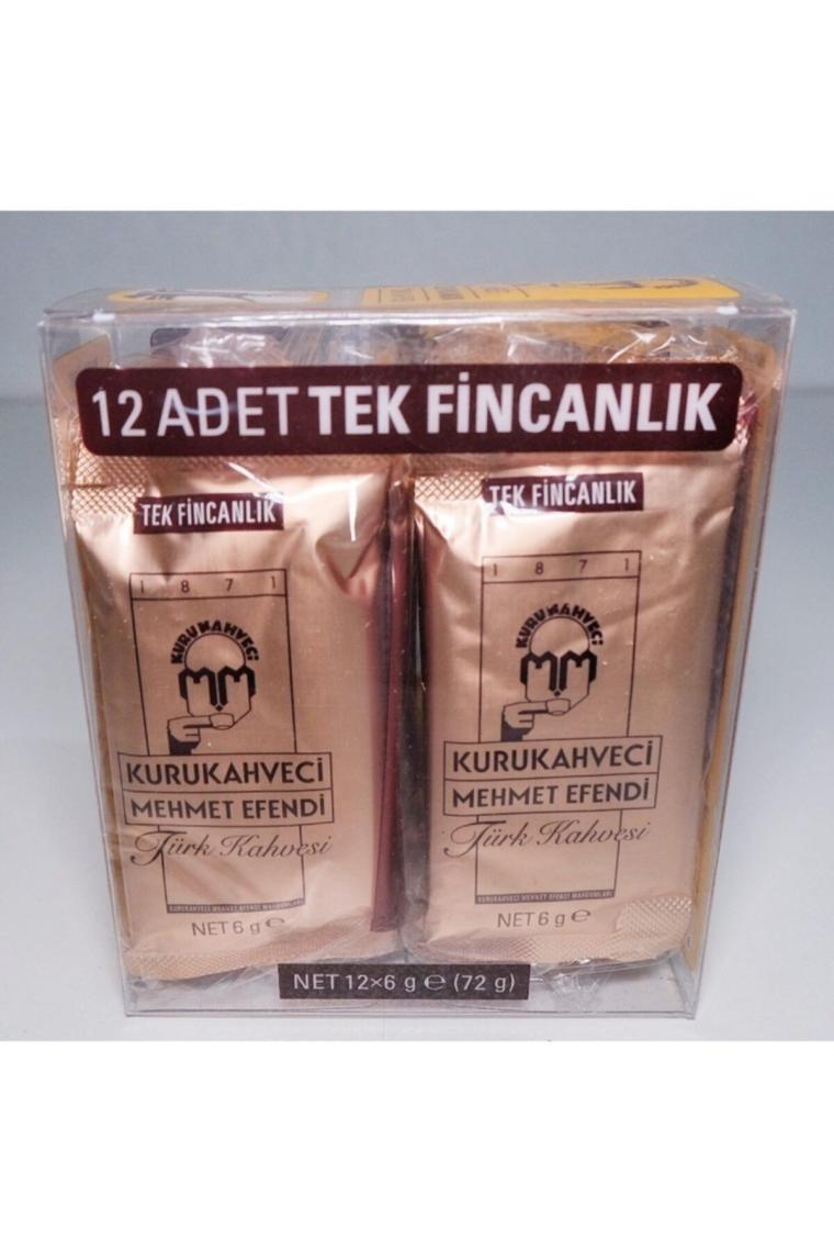 Mehmet Efendi 12*6gr Pvc Türk Kahvesi ( Tek Içimlik)