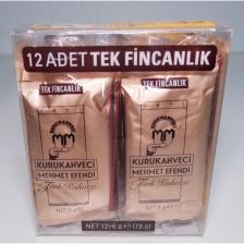 Mehmet Efendi 12*6gr Pvc Türk Kahvesi ( Tek Içimlik)