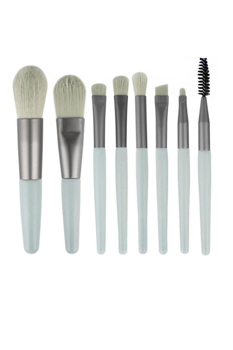 Chavin 8 Parça Makyaj Fırçası Seti Fondöten Far Pudra Eyeliner Kaş Fırça Set CIN831mv
