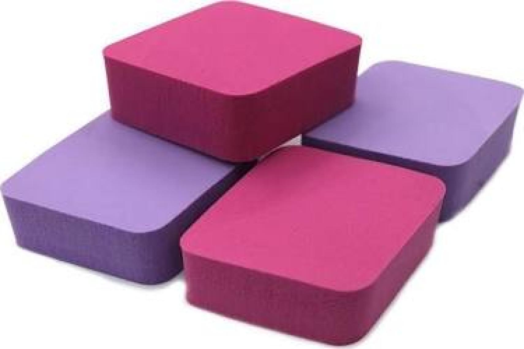 Elly Yuzfs0009 Mor Pembe Kare 4'Lü Fondöten Süngeri