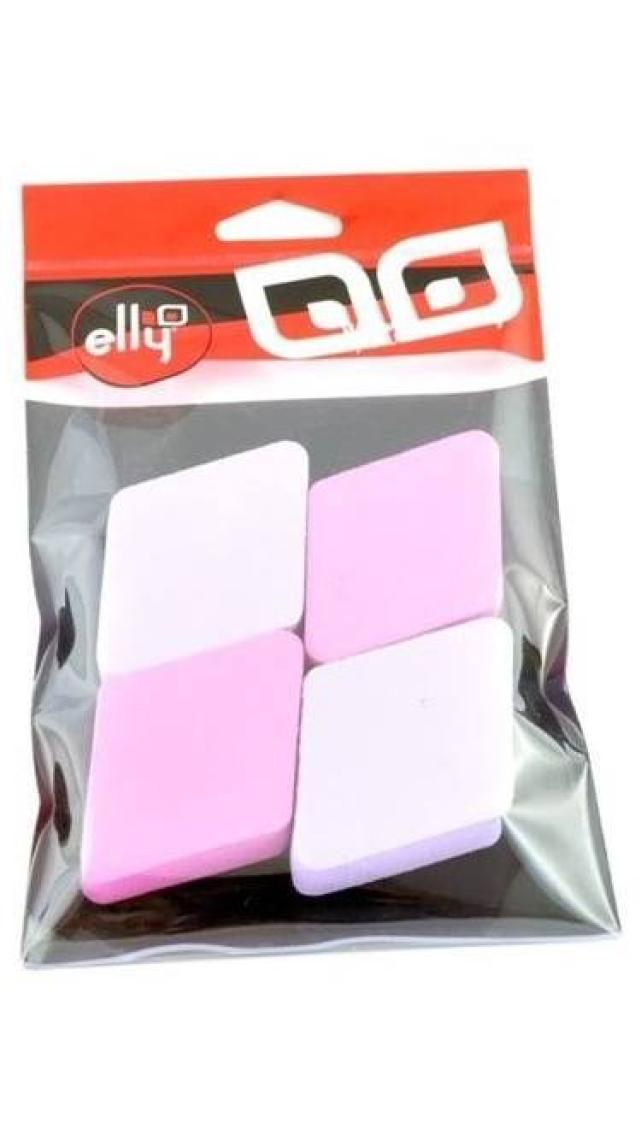 Elly Yuzfs0009 Mor Pembe Kare 4'Lü Fondöten Süngeri