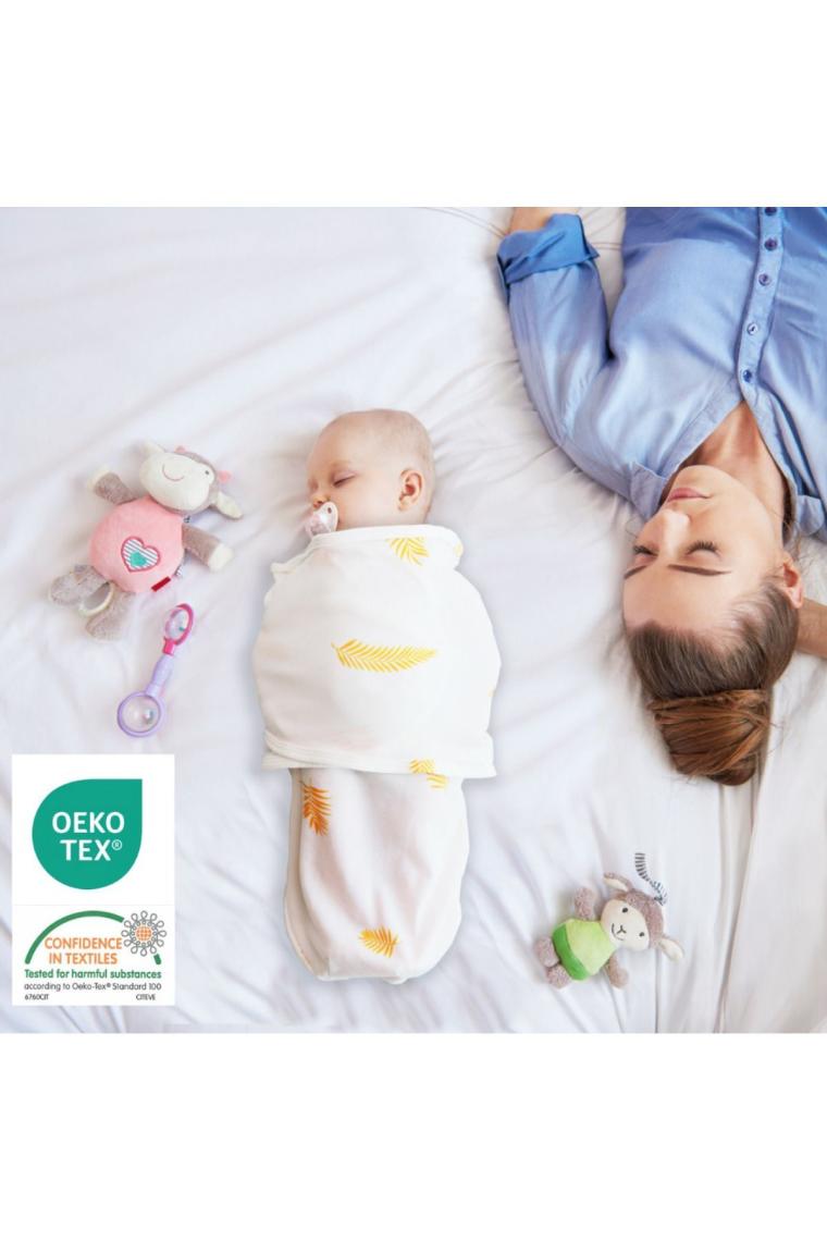 Yeni Sezon 0-4 Ay Desenli Renkli Cırtlı Hazır Bebek Pamuk Kundak %100 Pamuk (OEKO TEX CIF BELGELİ)