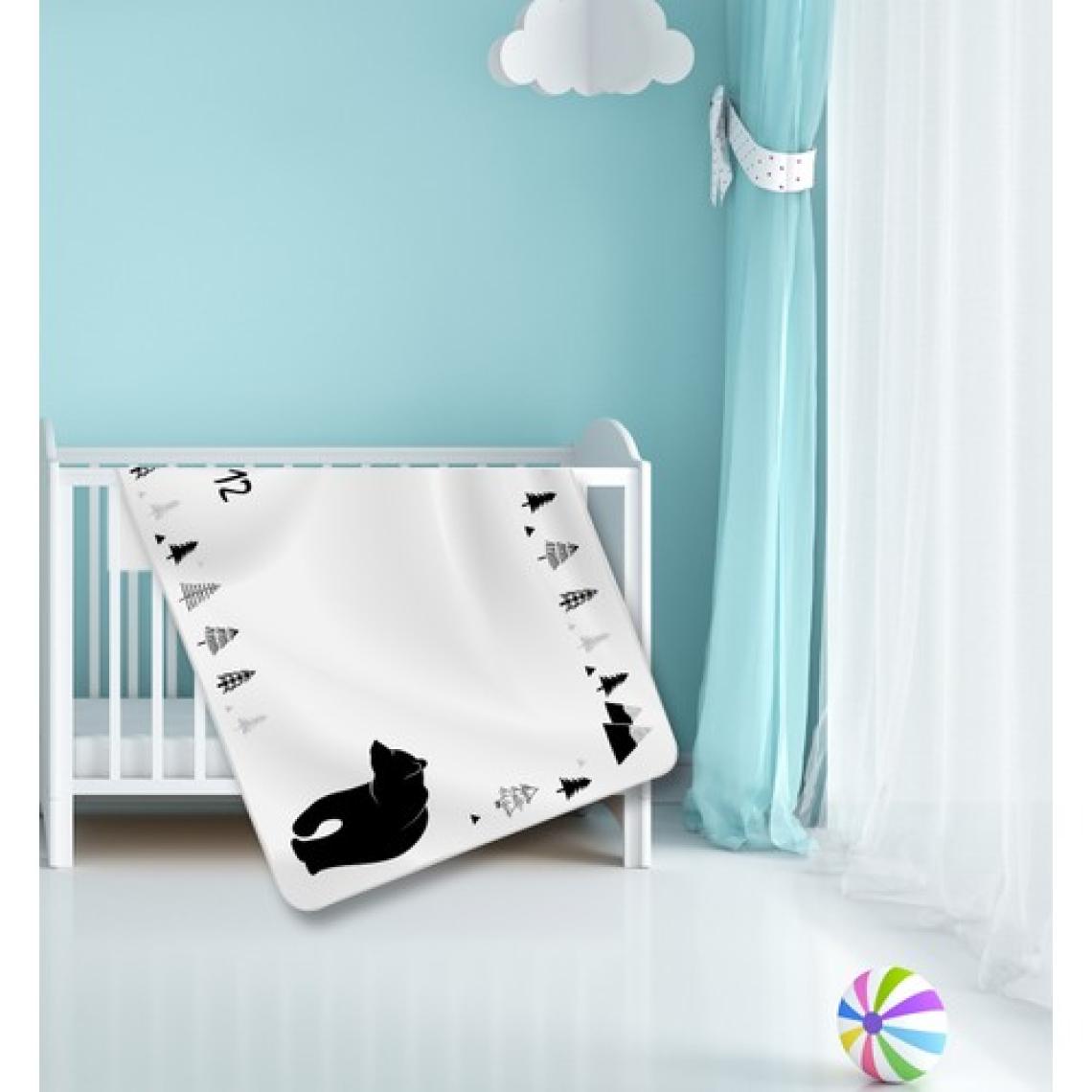 Moky Design Bebek Anı Battaniyesi, Yenidoğan Aylık Konsept Fotoğraf Çekim Örtüsü 150 x 100 cm